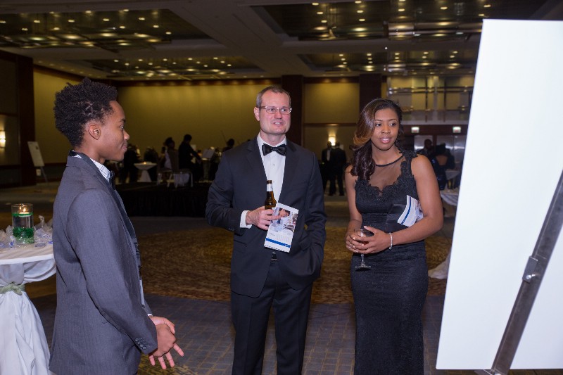 Gray Matter Analytics Employees at a Black Tie Charity Event